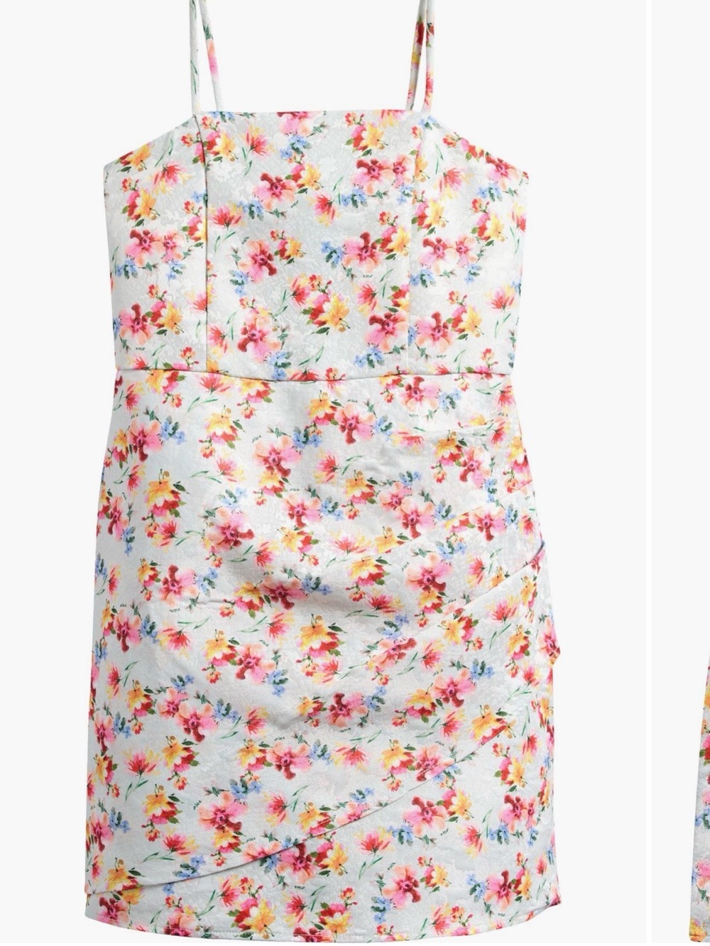 Ava & Yelly Girls' Floral Dress with Pink & Yellow Blossoms